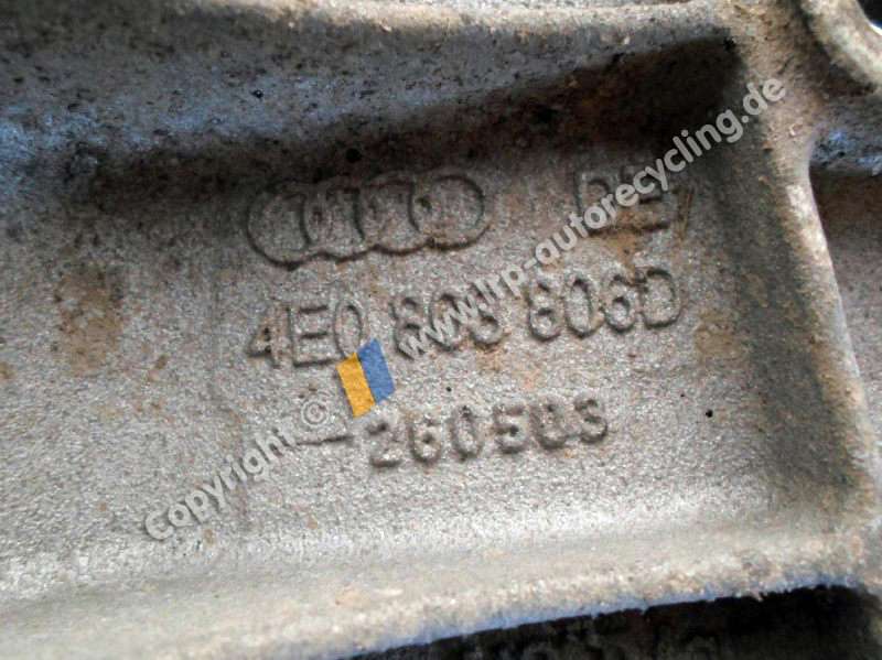 Audi A8 4E D3 Bj. 2005 original Verstärkung Unterboden 4E0803806D